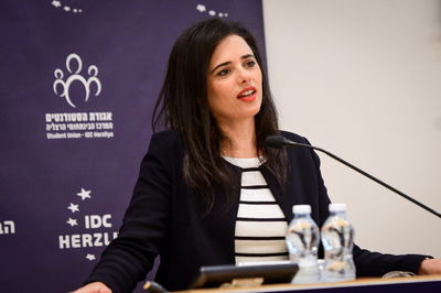 איילת שקד מציגה יעד: להשתלט על הרבנות