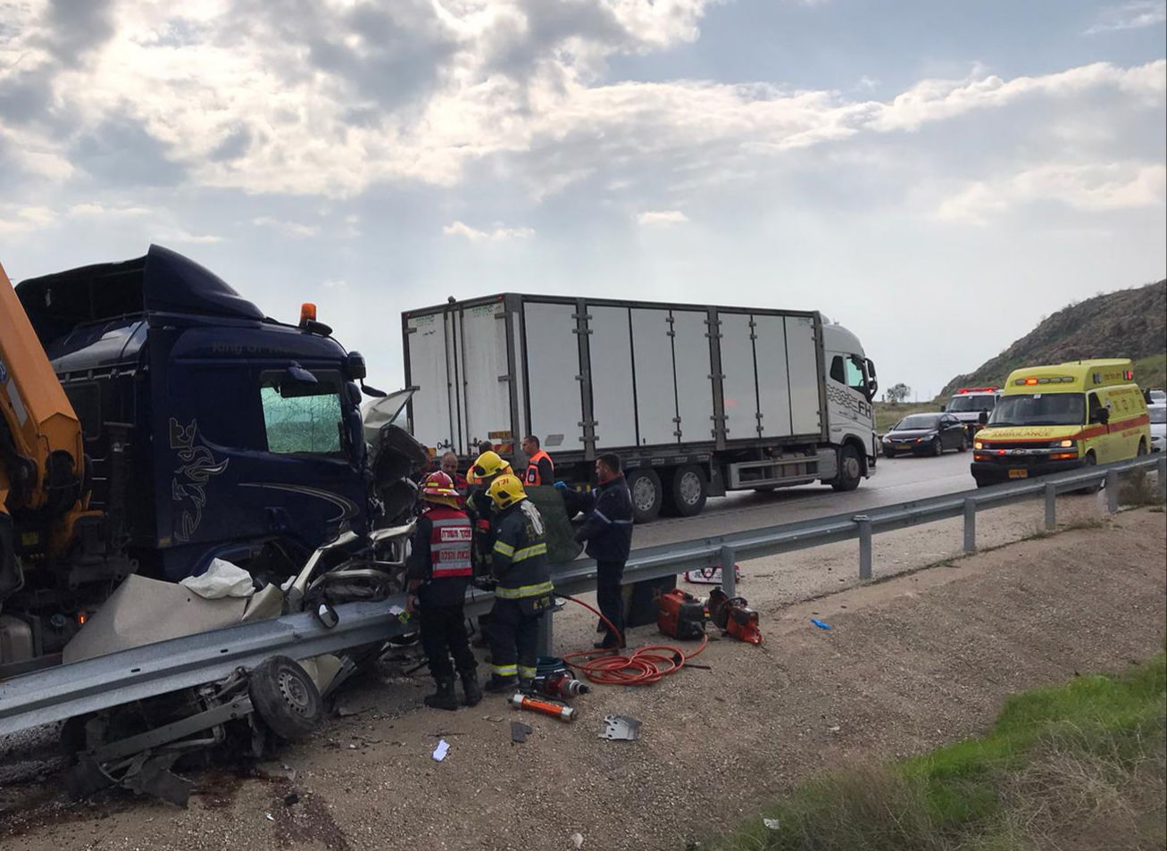 זירת התאונה הקשה