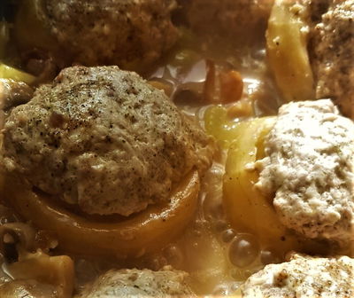 תחתיות ארטישוק ממולאות בשר ברוטב פטריות