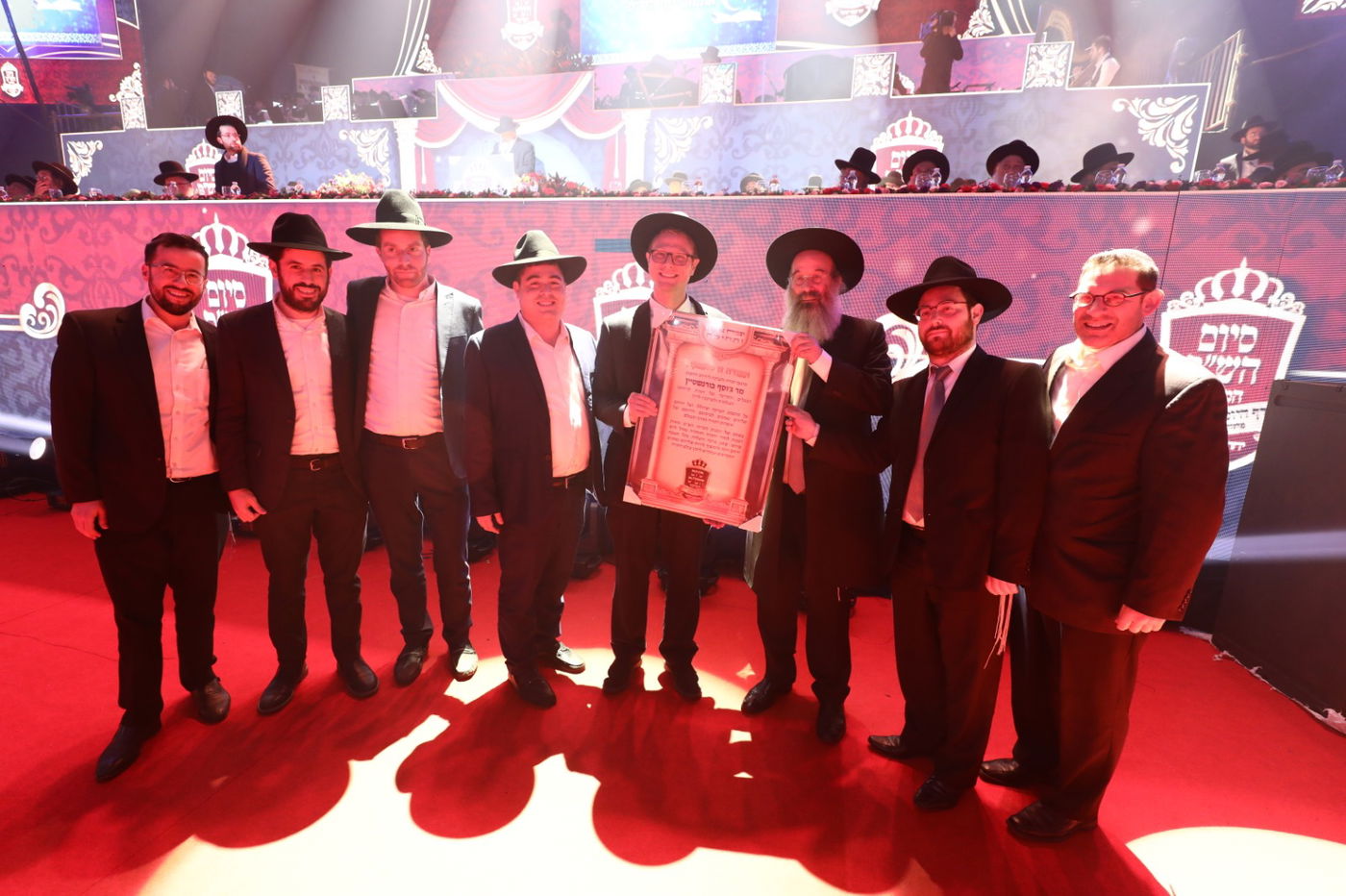 מסיימי הש"ס הוקירו את מחוללי מהפכת המאצ'ינג