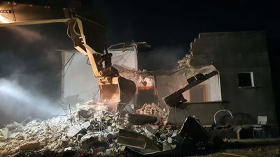 בית המחבל שרצח את הרב רזיאל שבח נהרס שוב