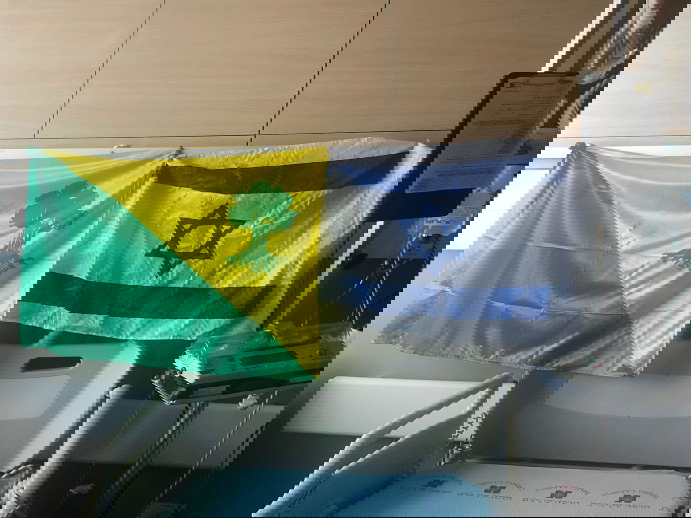 חדרו של החייל בבית החולים