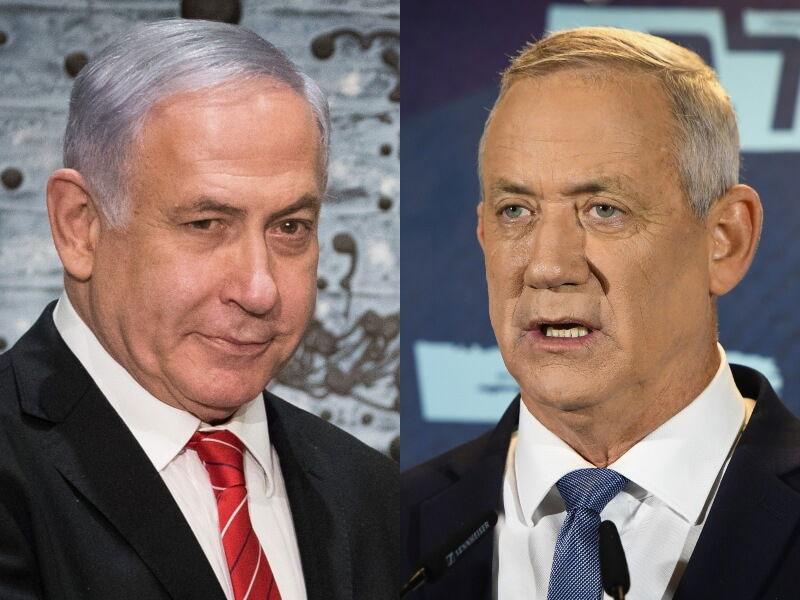 גנץ: כדי להימלט ממשפט, נתניהו גם יתלה תמונה של ברוך גולדשטיין