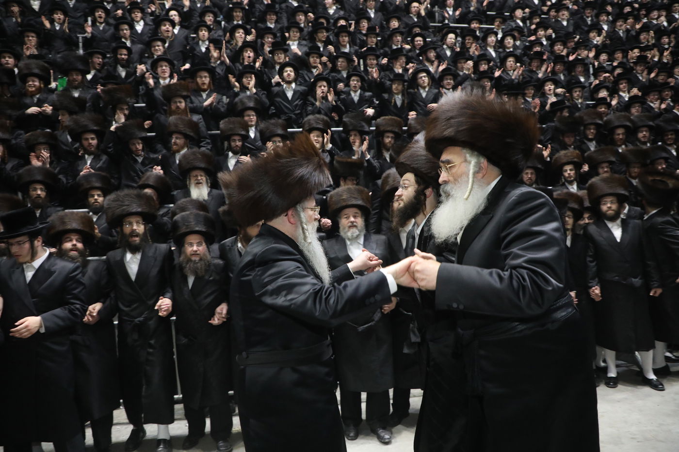 החסידים חגגו בשמחת בית 'דושינסקיא' - 'שבט הלוי' • צפו