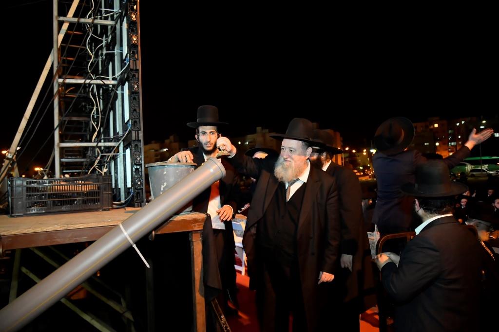 ב'גרודנא' אשדוד ערכו מעמד הנחת אבן הפינה לבניין הישיבה