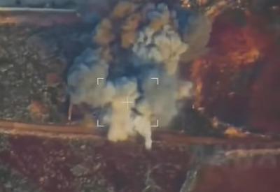 תיעוד מכטב"ם: רוסיה מחסלת מורדים בסוריה