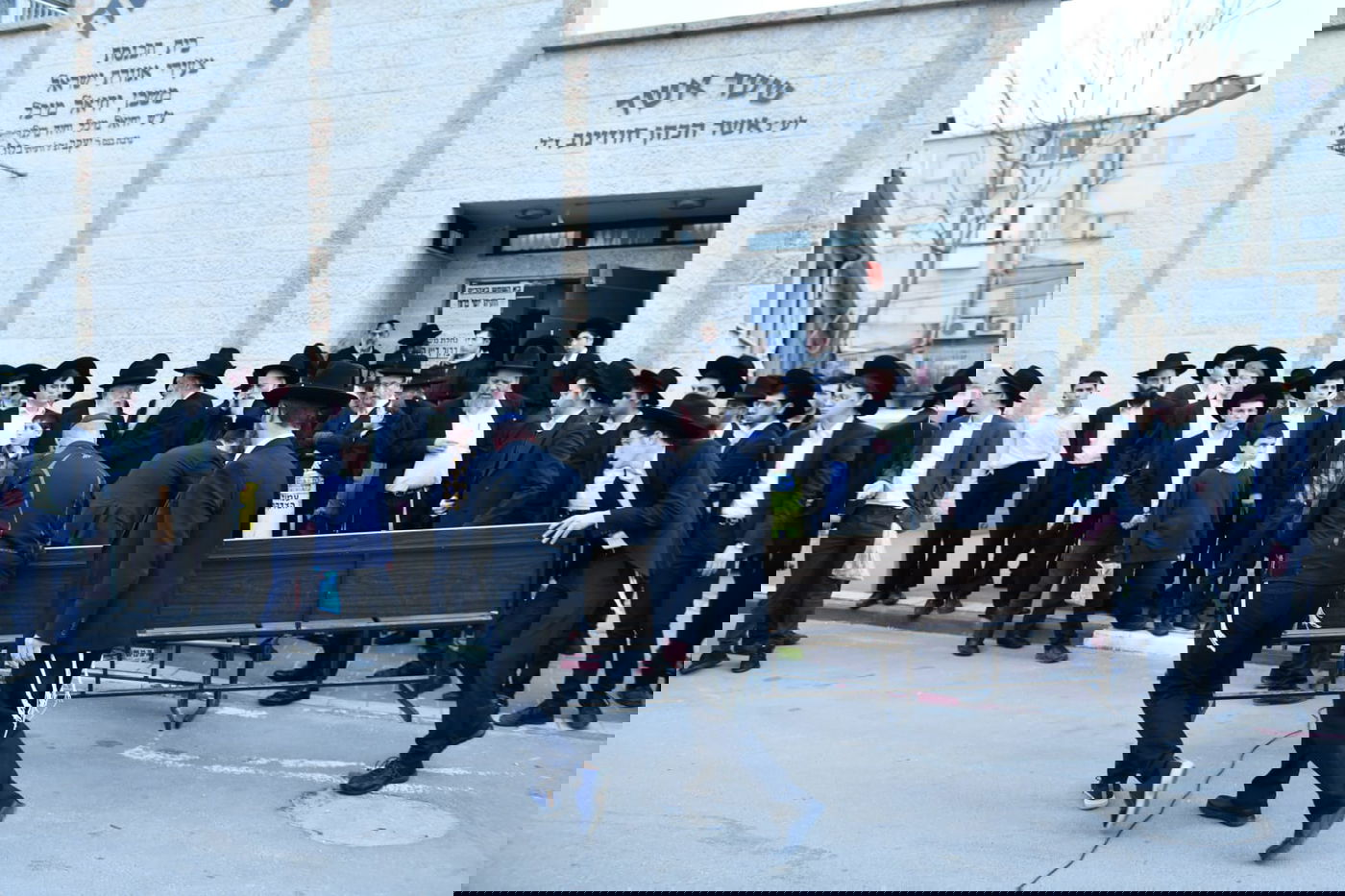 מסע הלוויה של האברך רבי יוסף פלמן זצ"ל