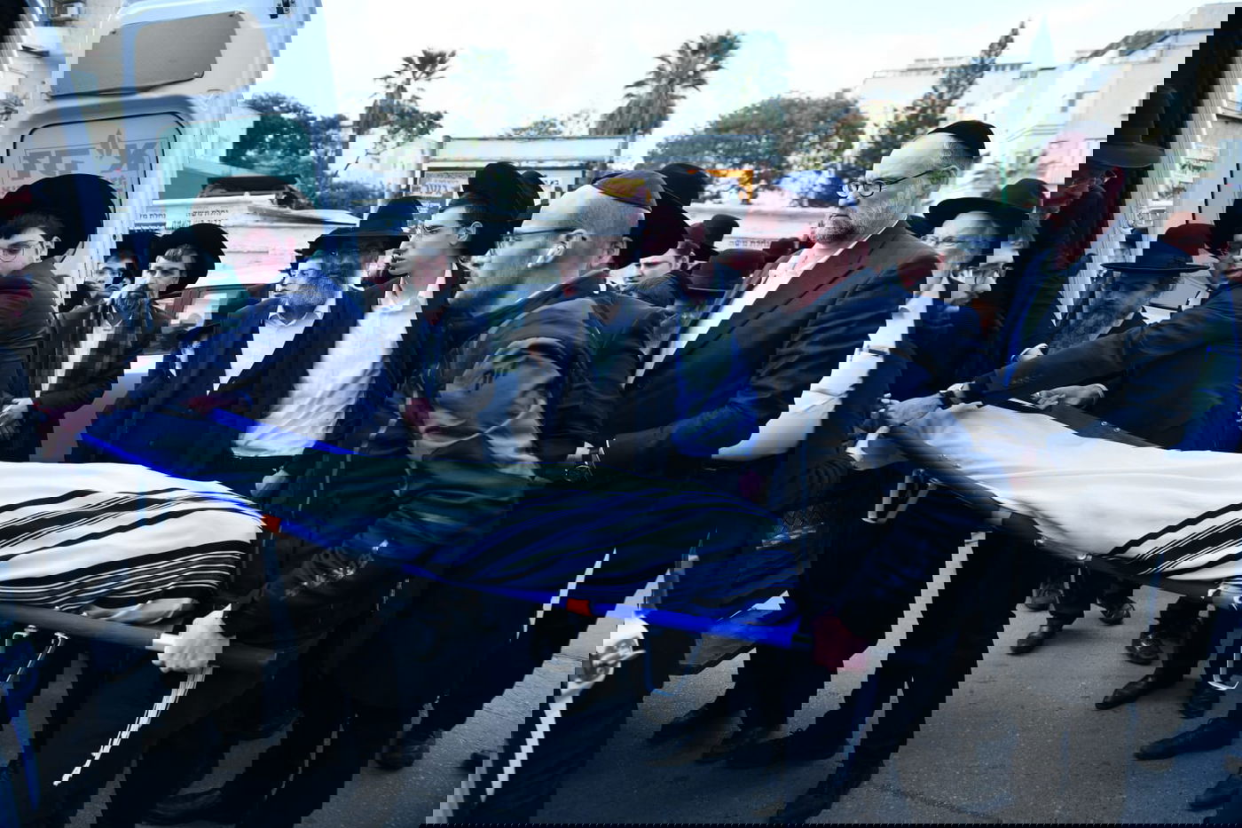 מסע הלוויה של האברך רבי יוסף פלמן זצ"ל