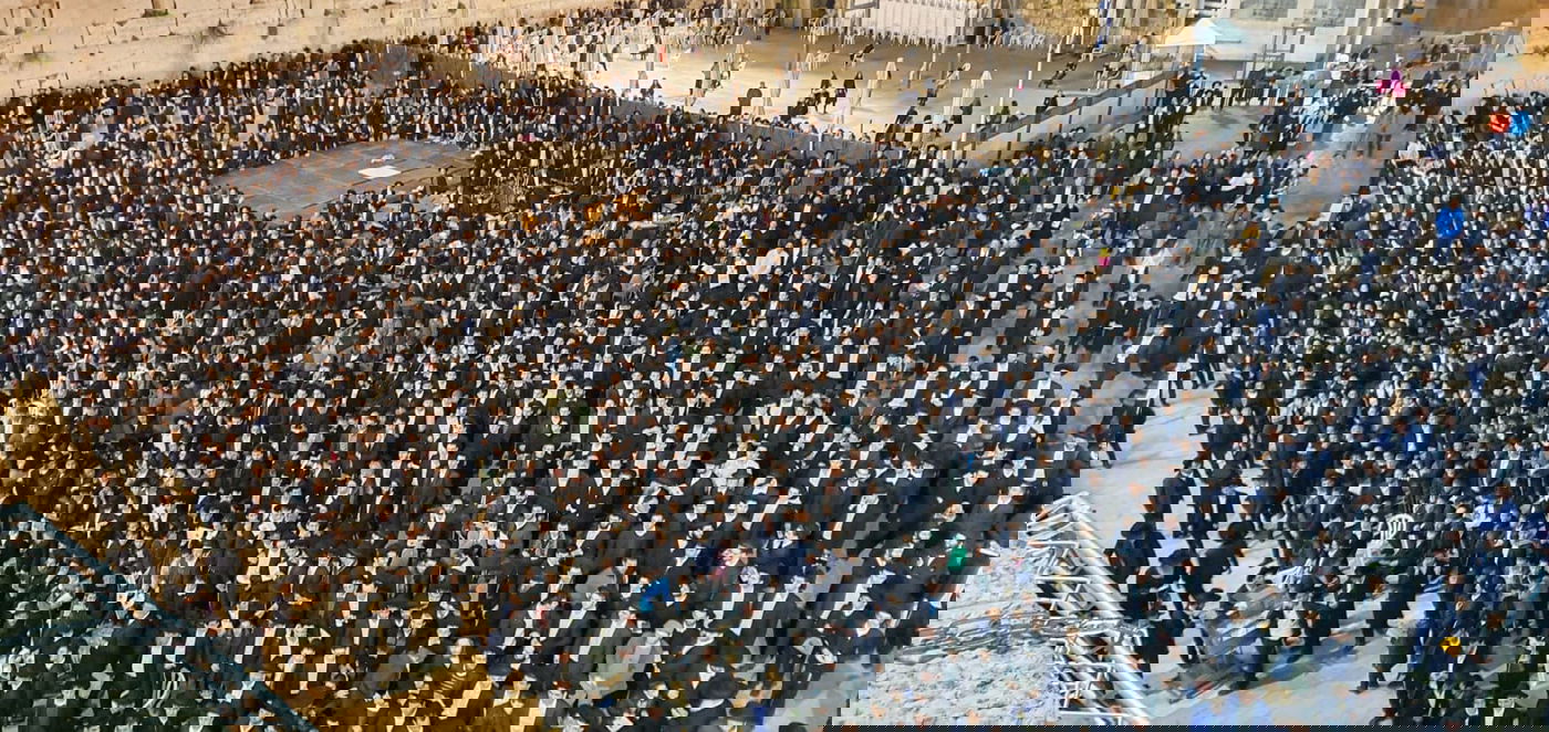 שידור חוזר: מעמד הרבבות בכותל, להצלחת יהדות התורה