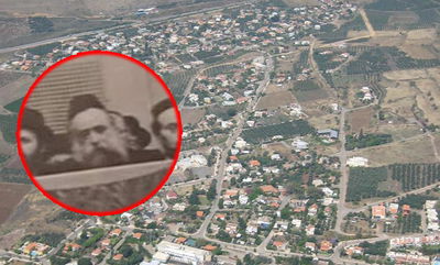 הרב אברמסקי על רקע היישוב מגדל