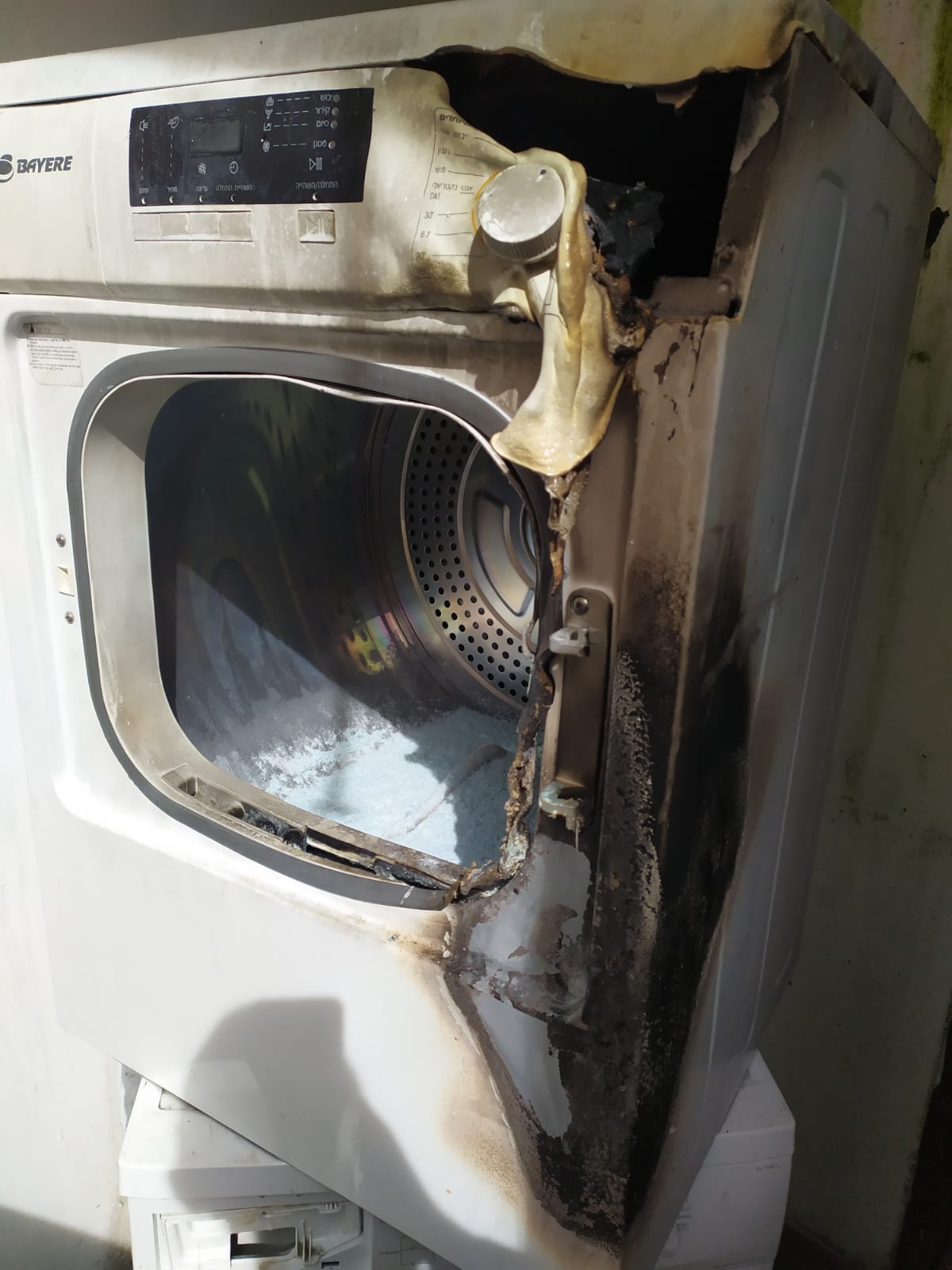 בגלל מכונת הכביסה: שריפה פרצה בישיבה