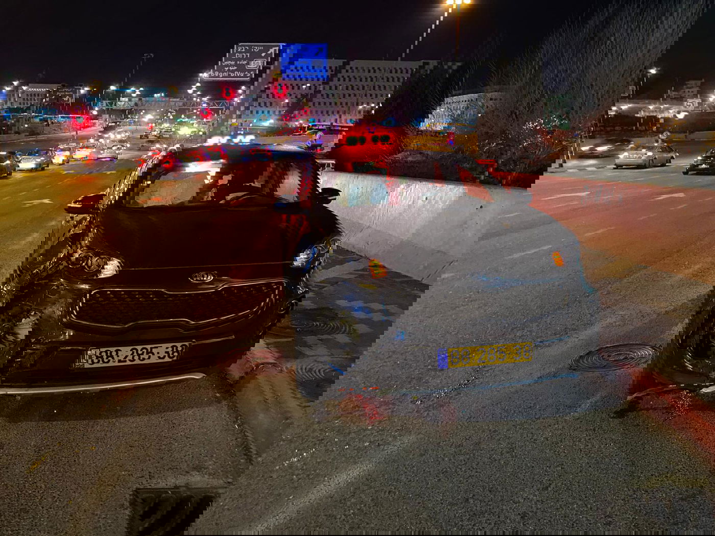 השיירה של נתניהו היתה מעורבות בתאונה