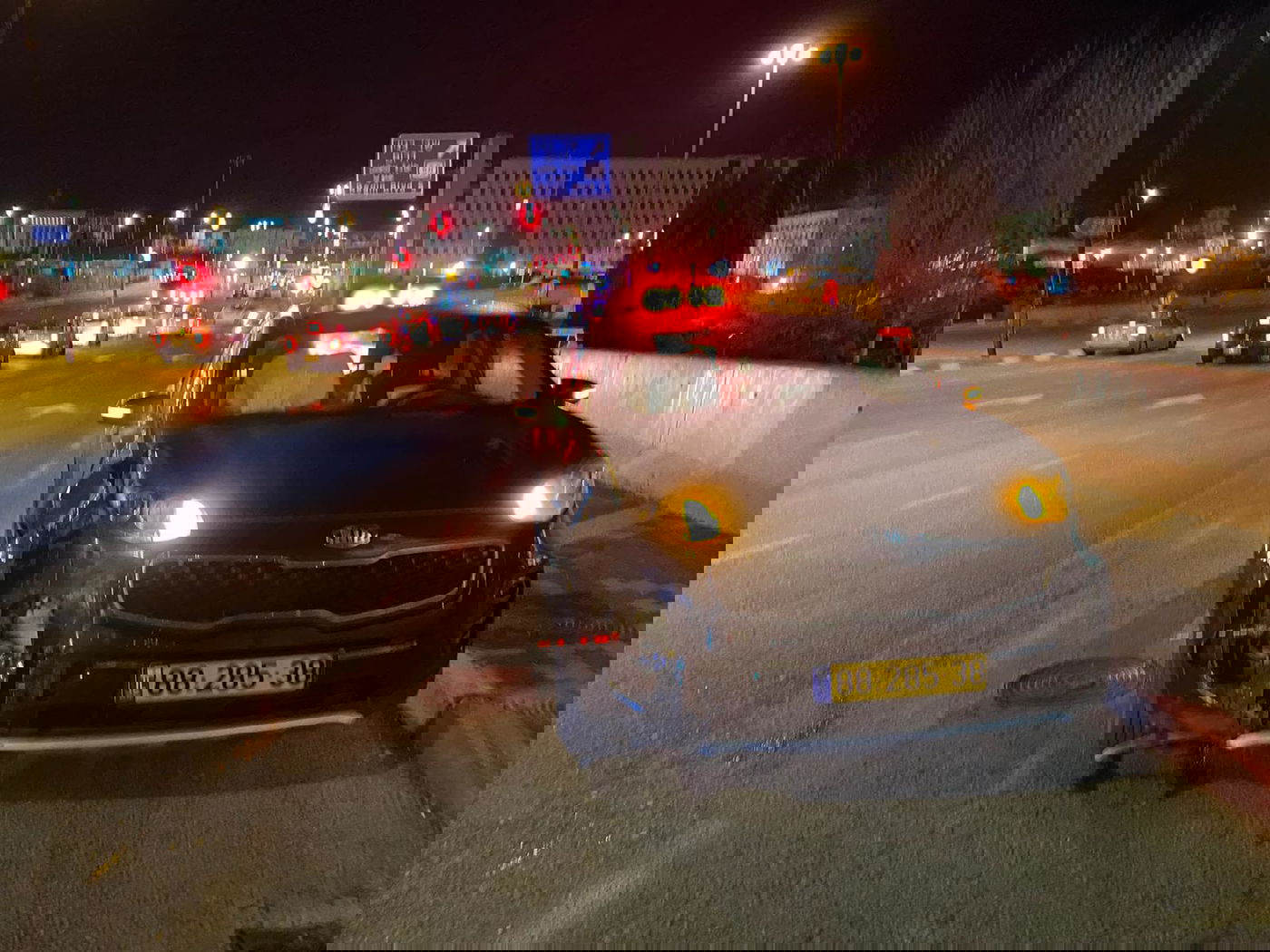 השיירה של נתניהו היתה מעורבות בתאונה