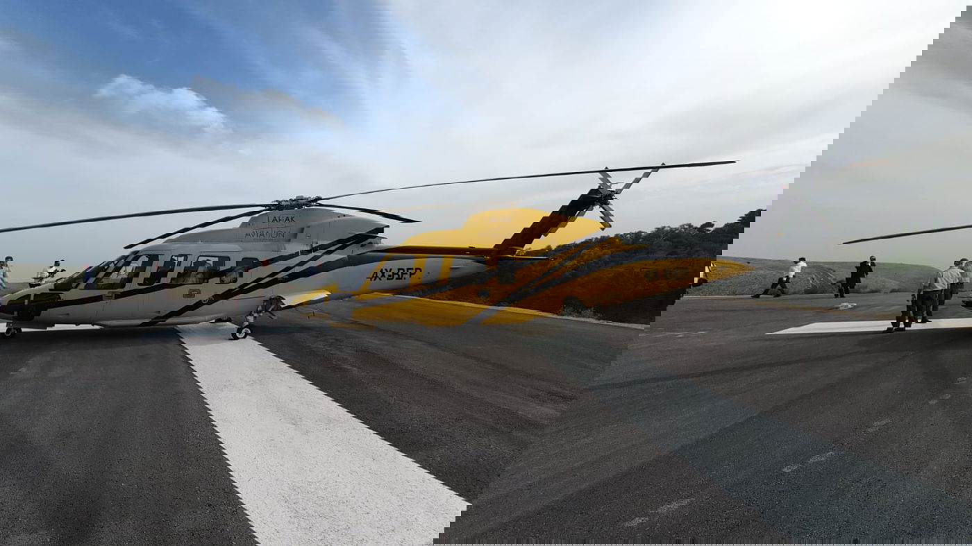 באמצע הצום: מקובלי אור הרשב"י הגיעו במסוק למירון • צפו