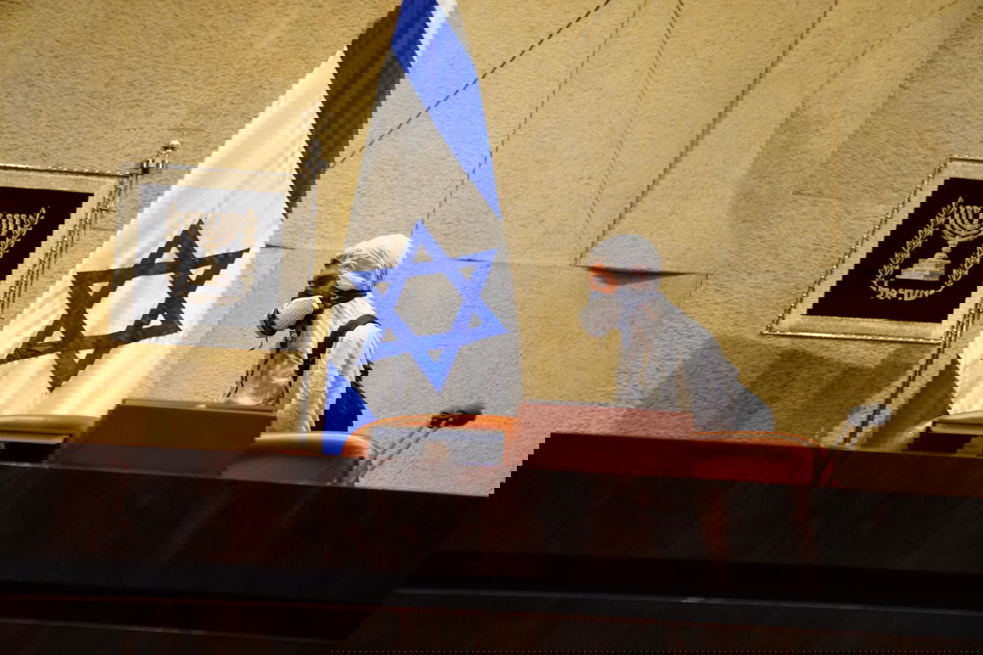 חיטוי מליאת הכנסת, אמש