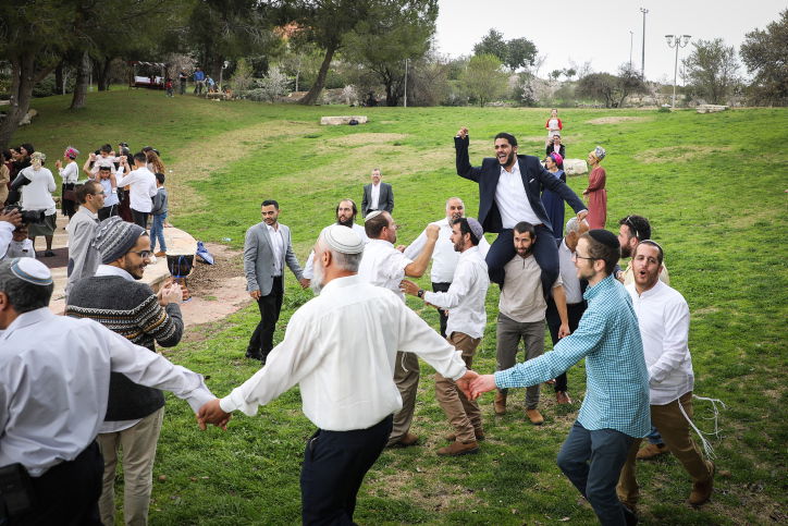 חתונה באוויר הפתוח בגוש עציון אתמול