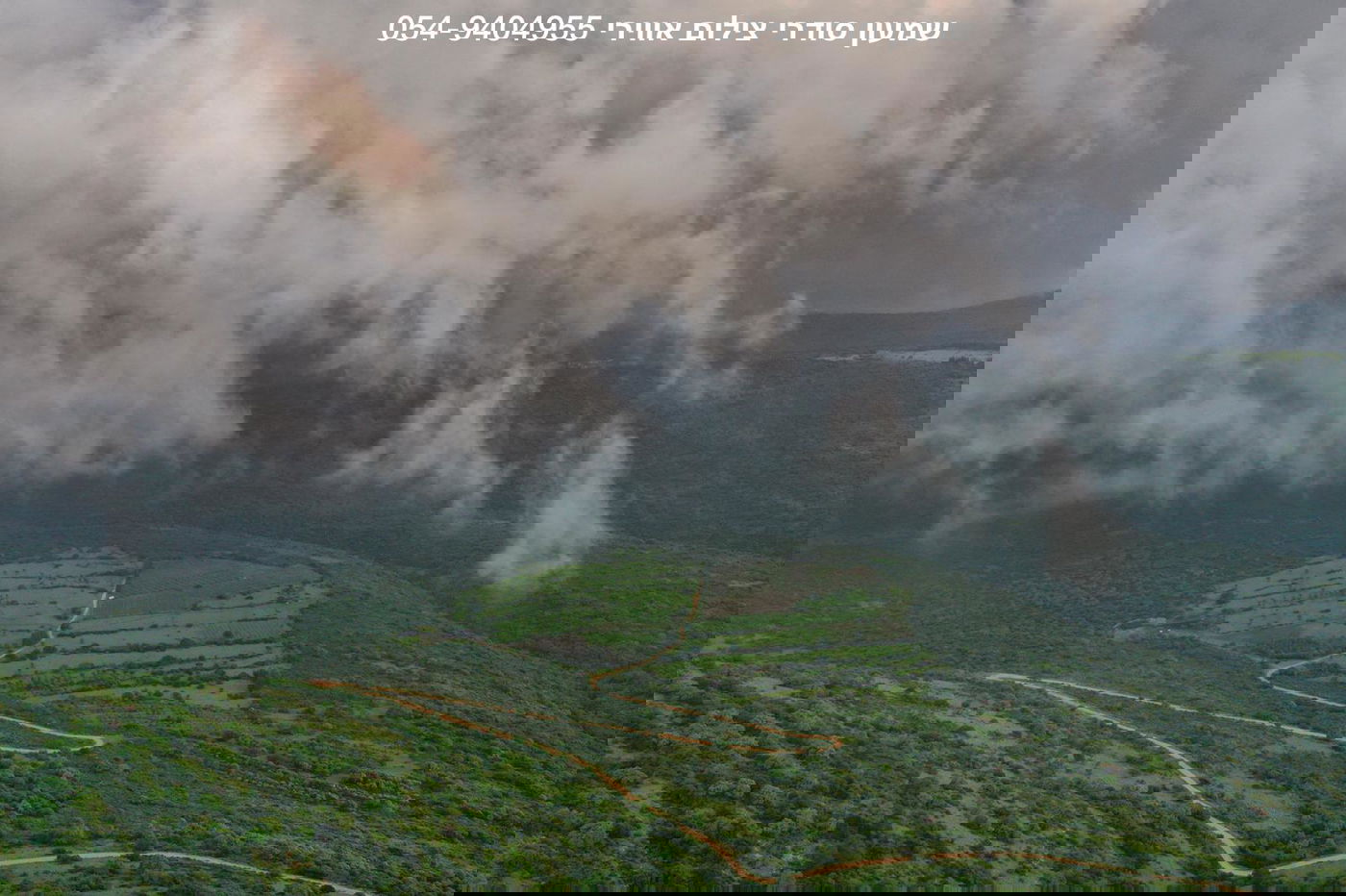 תיעוד רחפן: הערפל כיסה את כפר הנופש