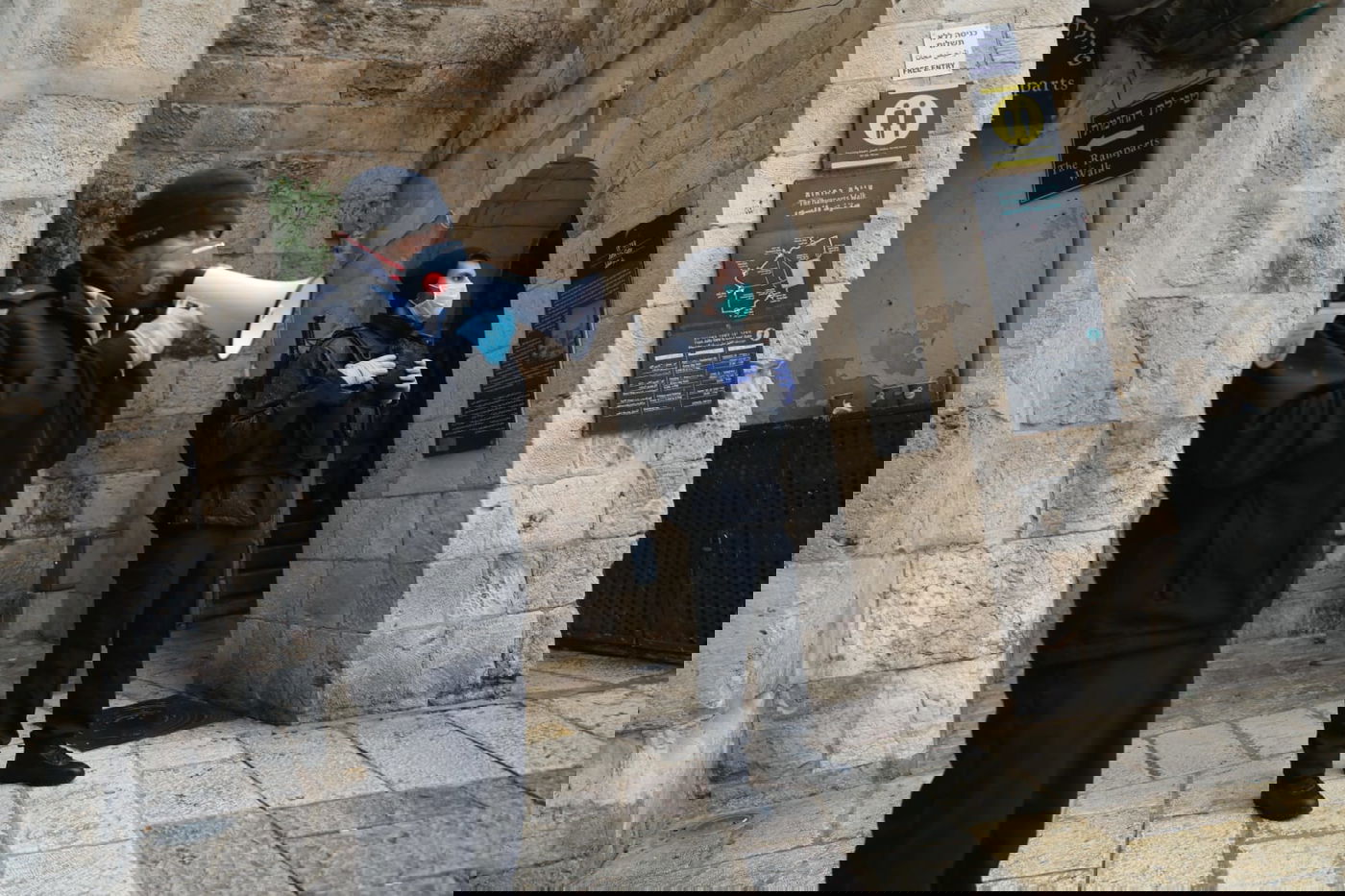 בהלת הקורונה: שער יפו נחסם למעבר אדם