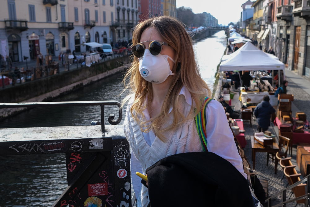 קורונה ברחובות מילאנו