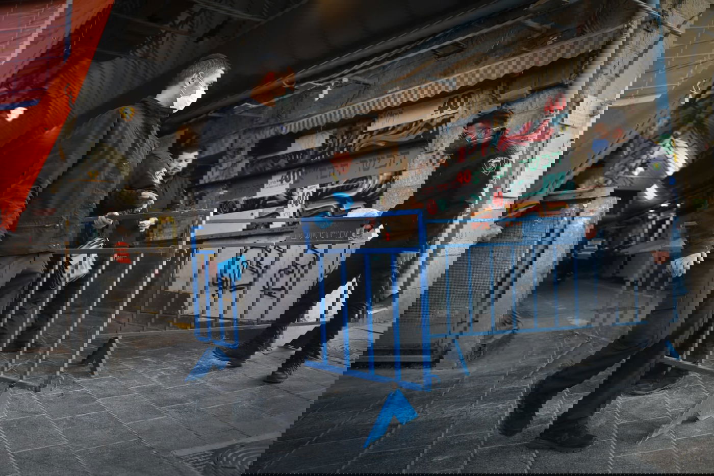 השוטרים הציבו מחסומים וסגרו את שוק מחנה יהודה