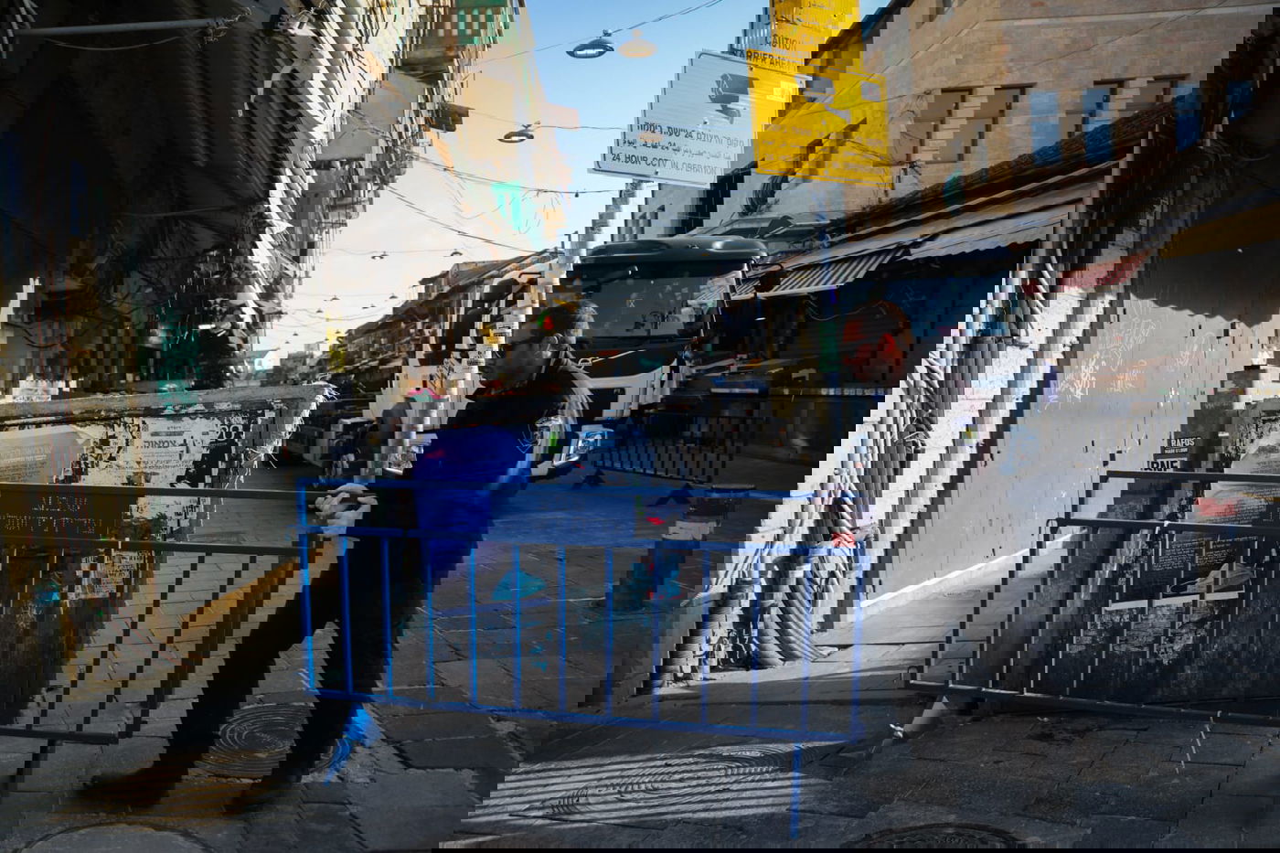 השוטרים הציבו מחסומים וסגרו את שוק מחנה יהודה