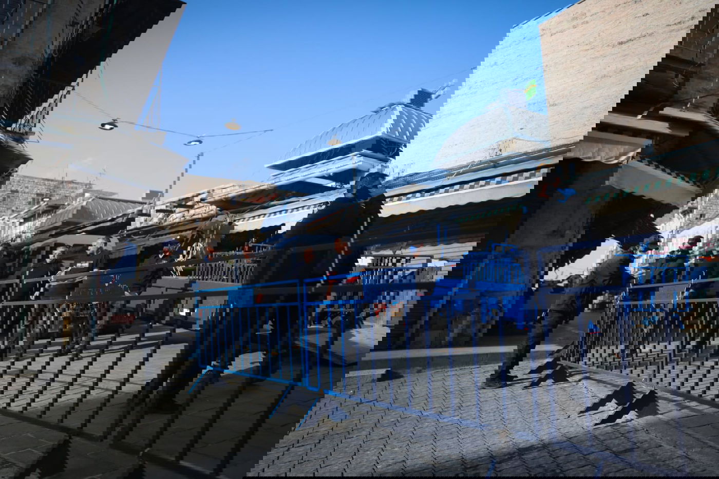 השוטרים הציבו מחסומים וסגרו את שוק מחנה יהודה