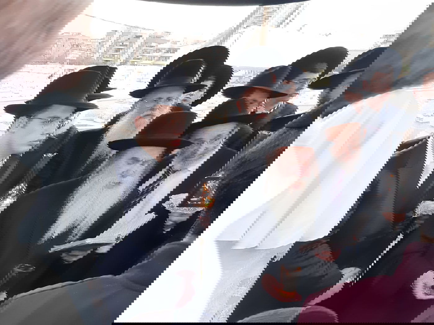 הגר"מ גרוס בחופה הנדירה