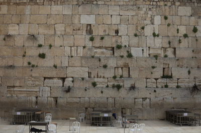 הכותל המערבי שומם מאדם: גלריה עצובה