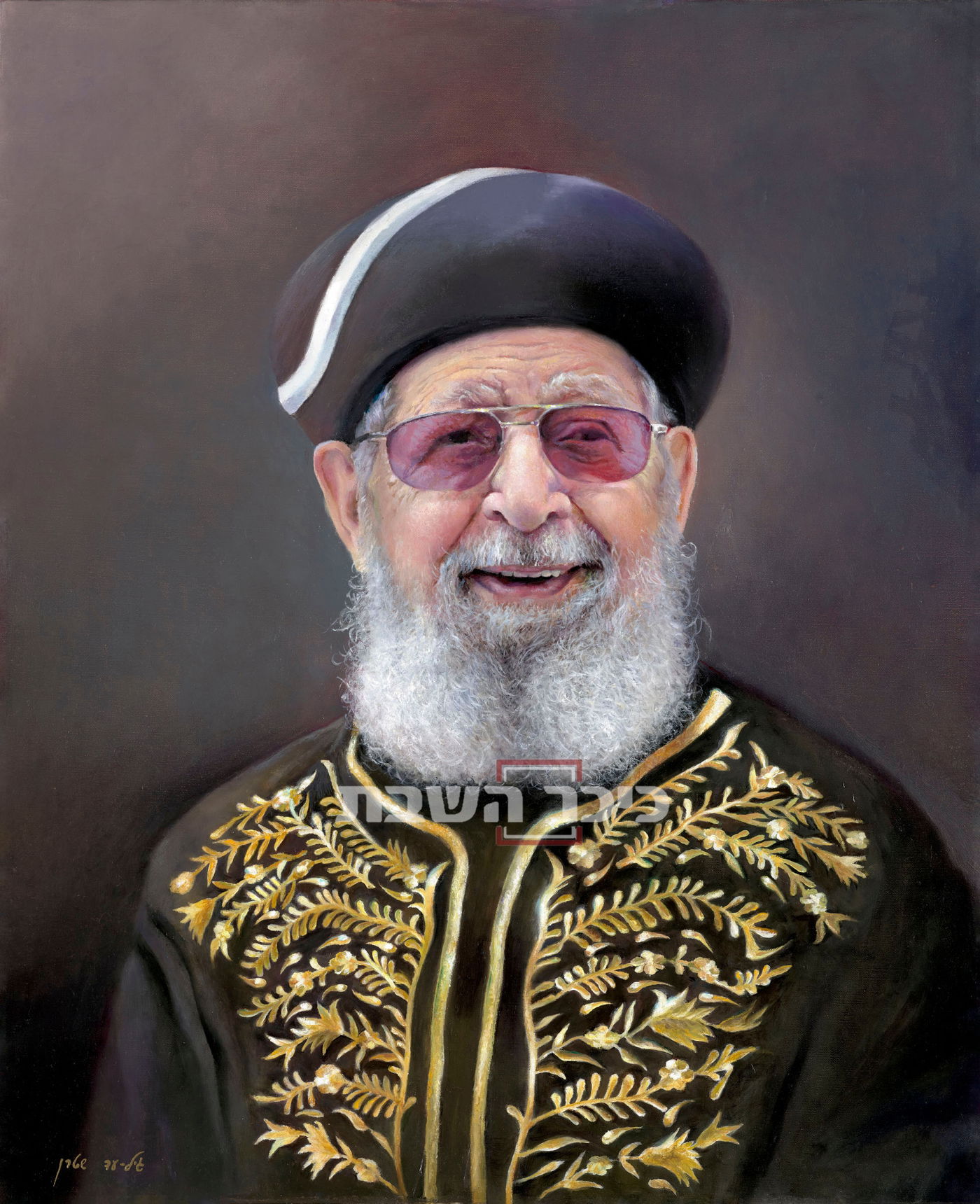 כך צויר מרן הגר"ע יוסף זצוק"ל • צפו בתיעוד