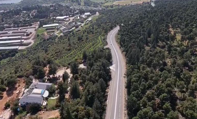 תיעוד רחפן: הכביש המוביל למירון - ריק