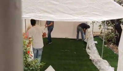 צפו: עיריית בני ברק פירקה את מתחמי בדיקות הקורונה