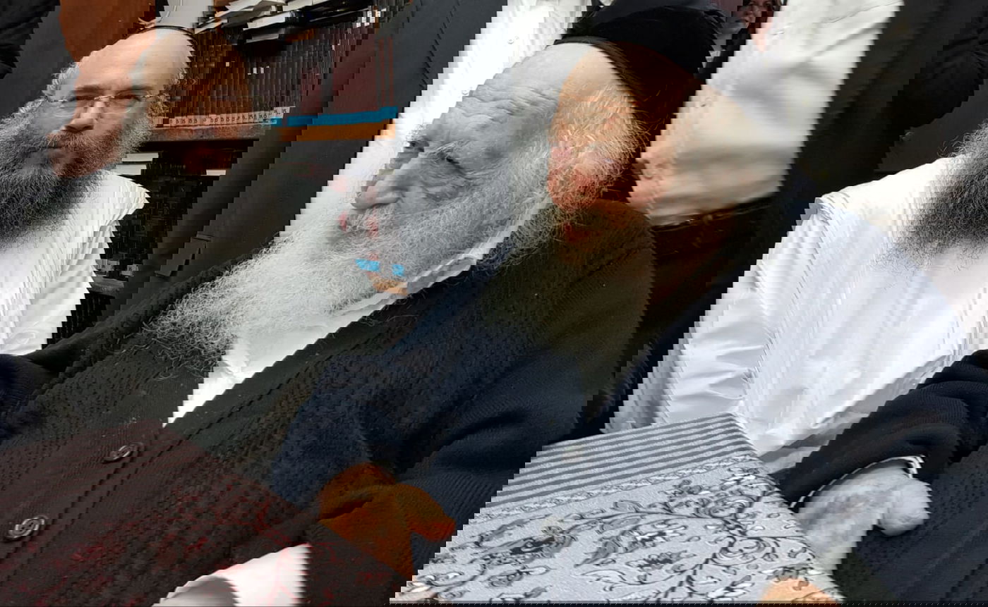 רבי יצחק שאול  קניבסקי עם מרן שה"ת