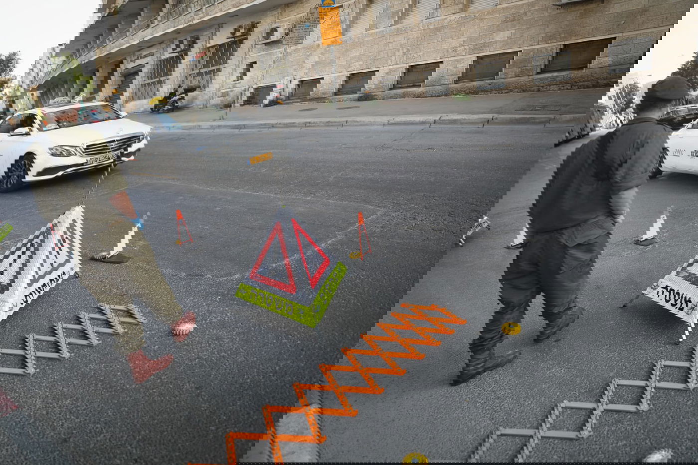 מחסום ברחוב שטראוס בירושלים