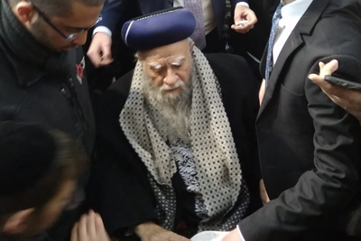 תיעוד: הפסח האחרון של זקן הראשל"צים זצ"ל