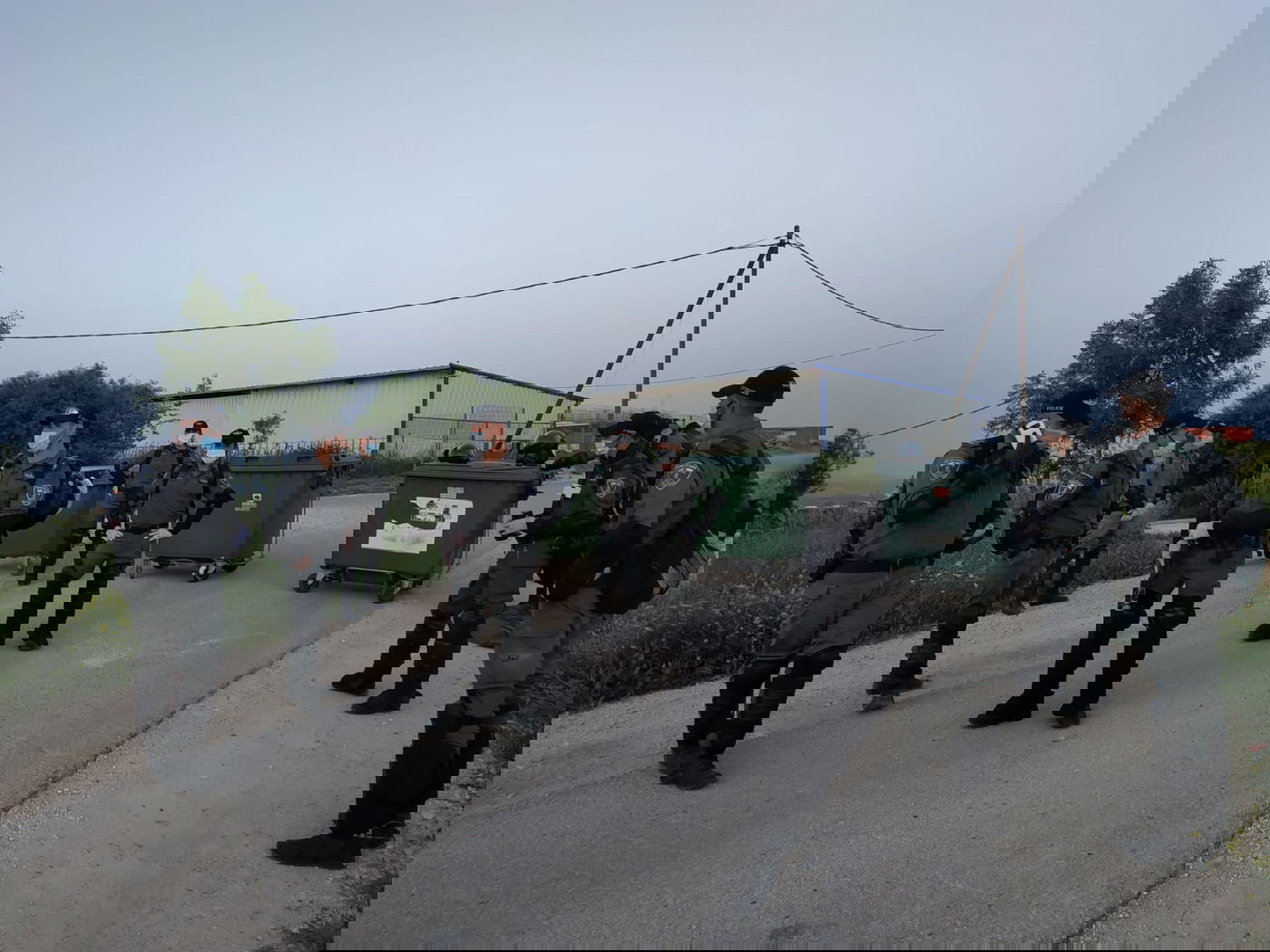 כוחות משטרה וצבא הורסים בתים ביצהר