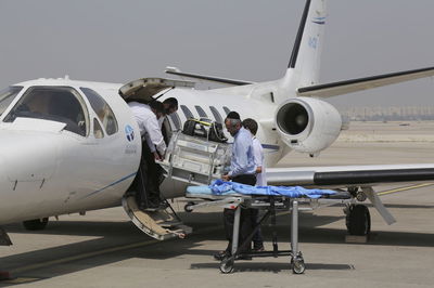 טיסה רפואית. אילוסטרציה, למצולמים אין קשר