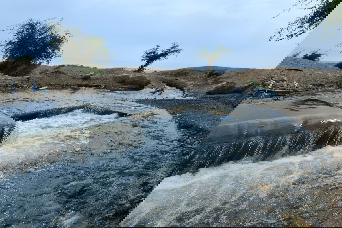 "איזו זרימה": צפו במפלי העוג'ה במבואות יריחו