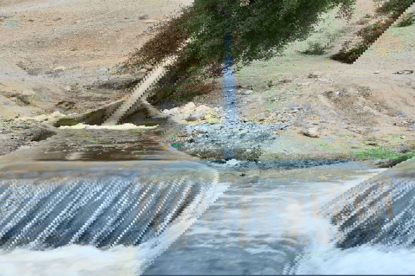 "איזו זרימה": צפו במפלי העוג'ה במבואות יריחו