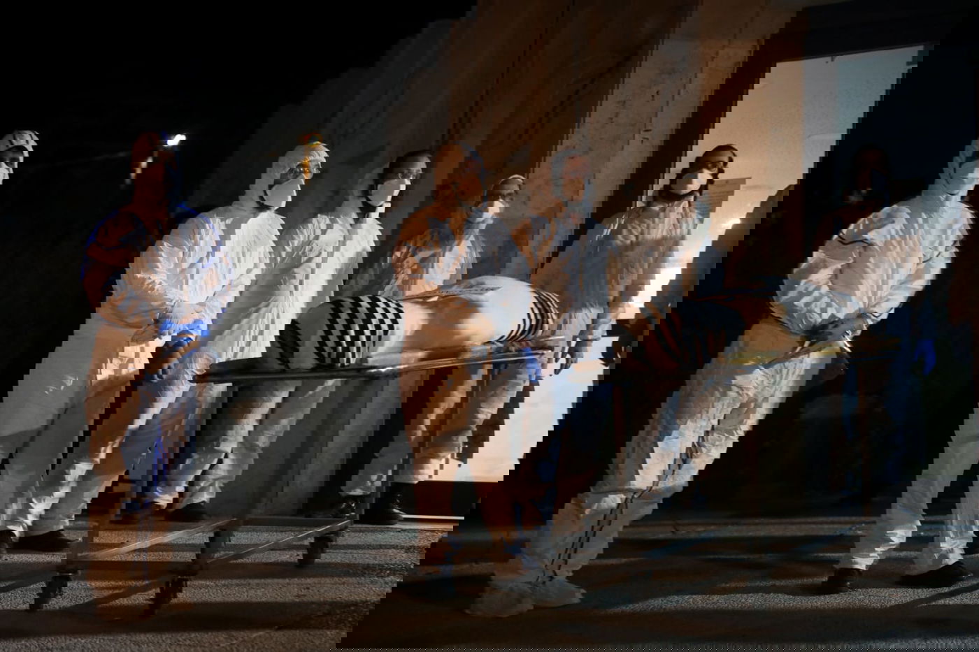 הלווית הרב הבר ז"ל שנדבק ב'קורונה'