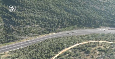 תיעוד מהאוויר: כך נראה סגר ביום העצמאות