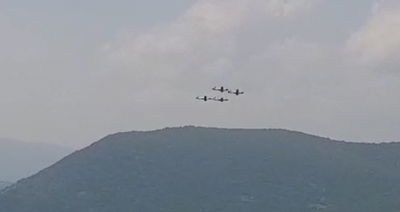 כשהמטס עבר מעל צפת ומירון; כך זה נראה