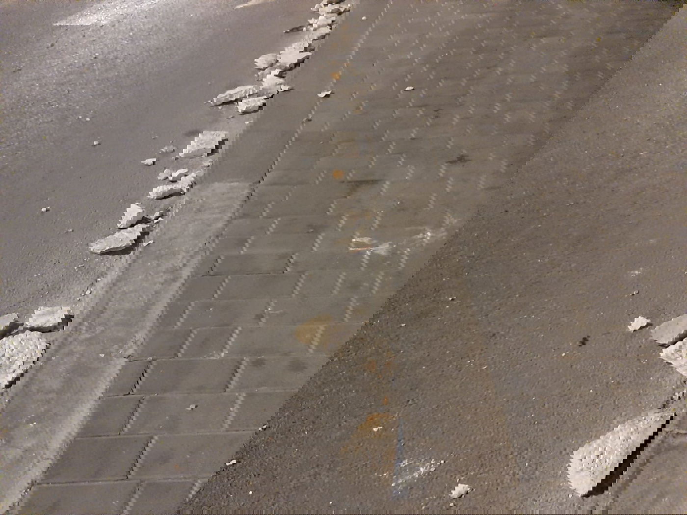 תיעוד הפוגרום בליל שבת. צולם במוצאי השבת