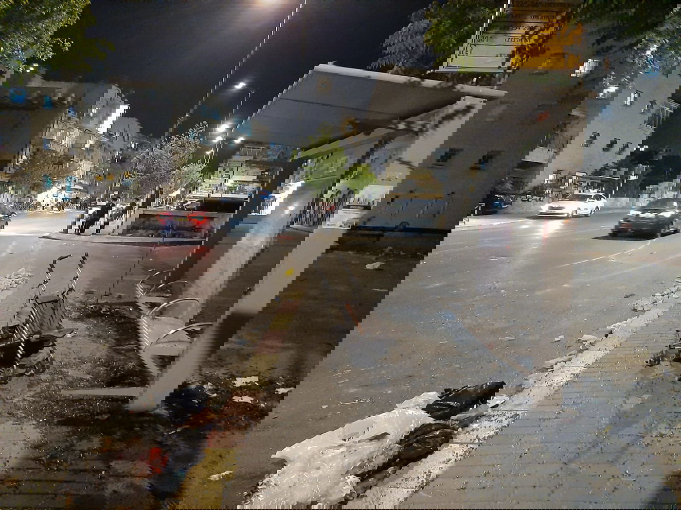 תיעוד הפוגרום בליל שבת. צולם במוצאי השבת