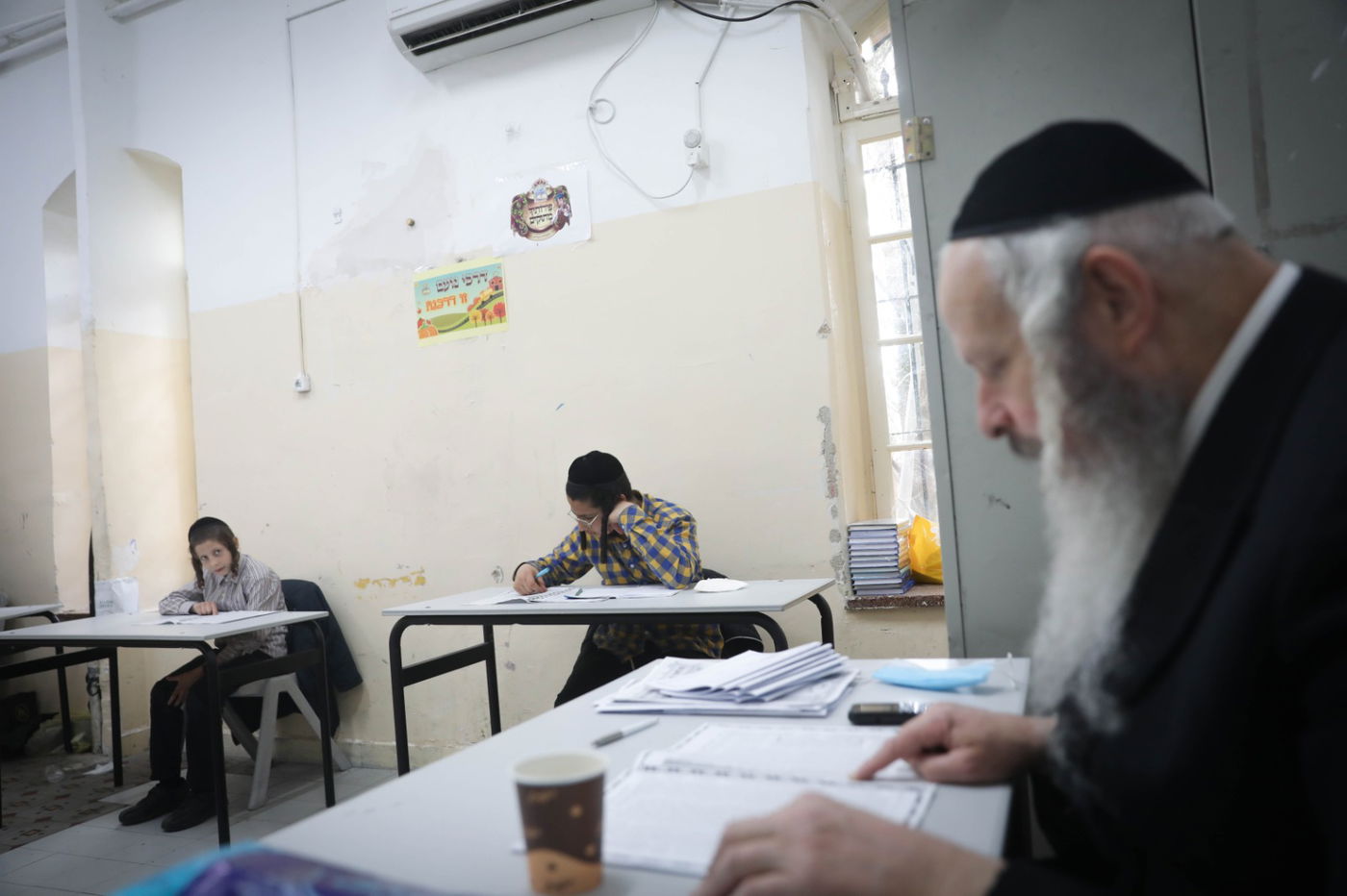 כך נראה חיידר בימי קורונה • גלריה מיוחדת