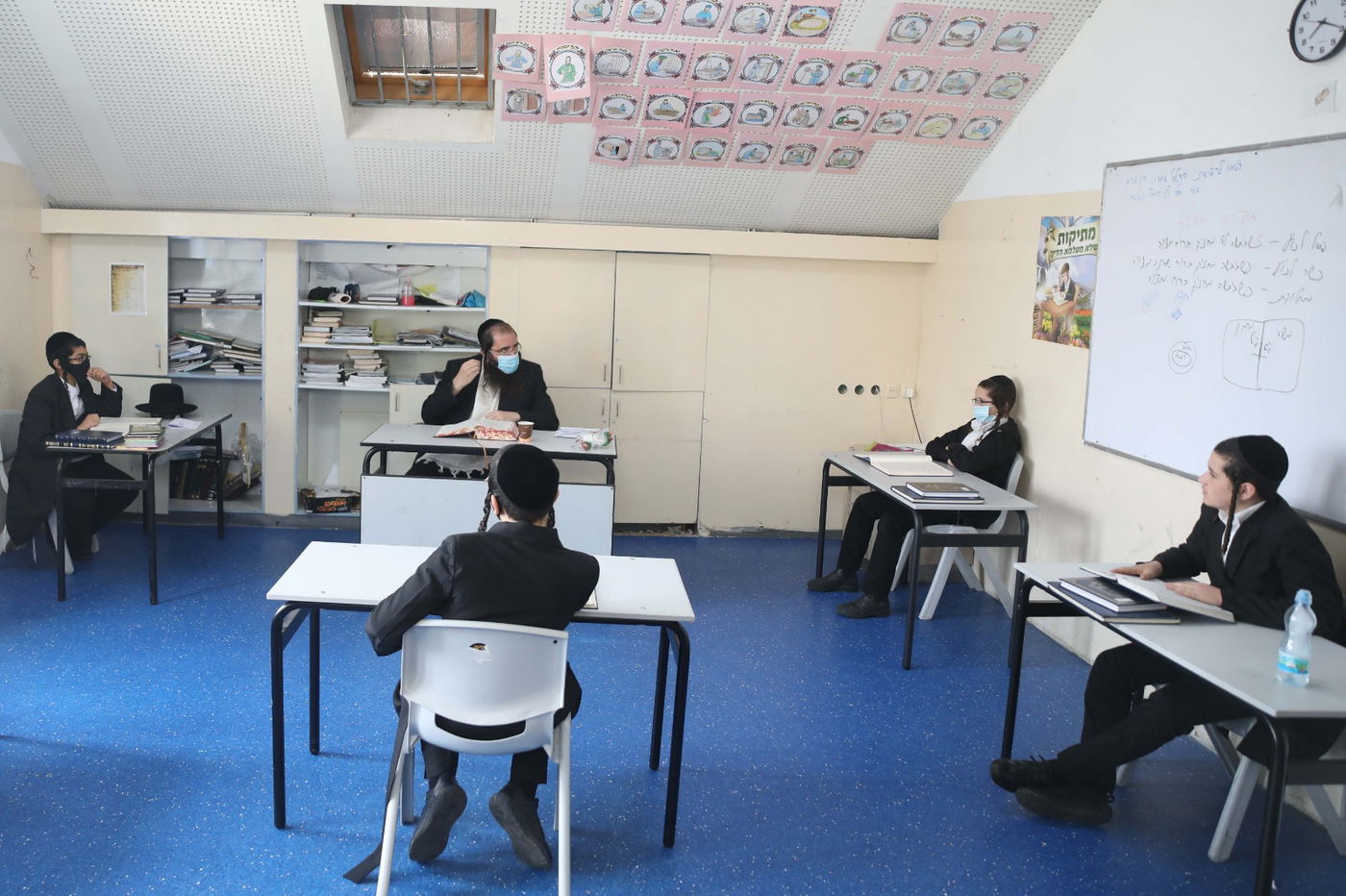 כך נראה חיידר בימי קורונה • גלריה מיוחדת