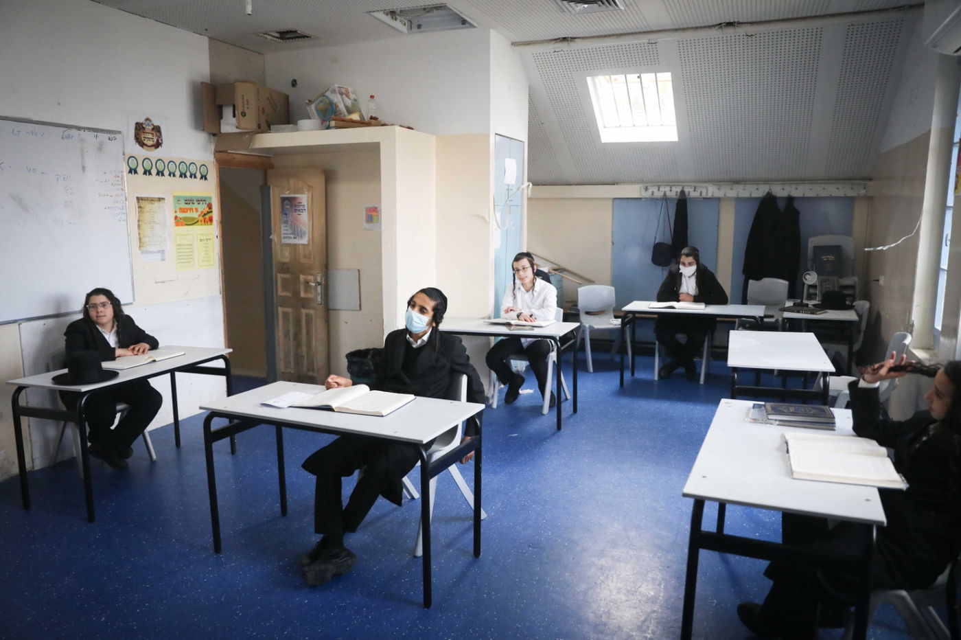 כך נראה חיידר בימי קורונה • גלריה מיוחדת