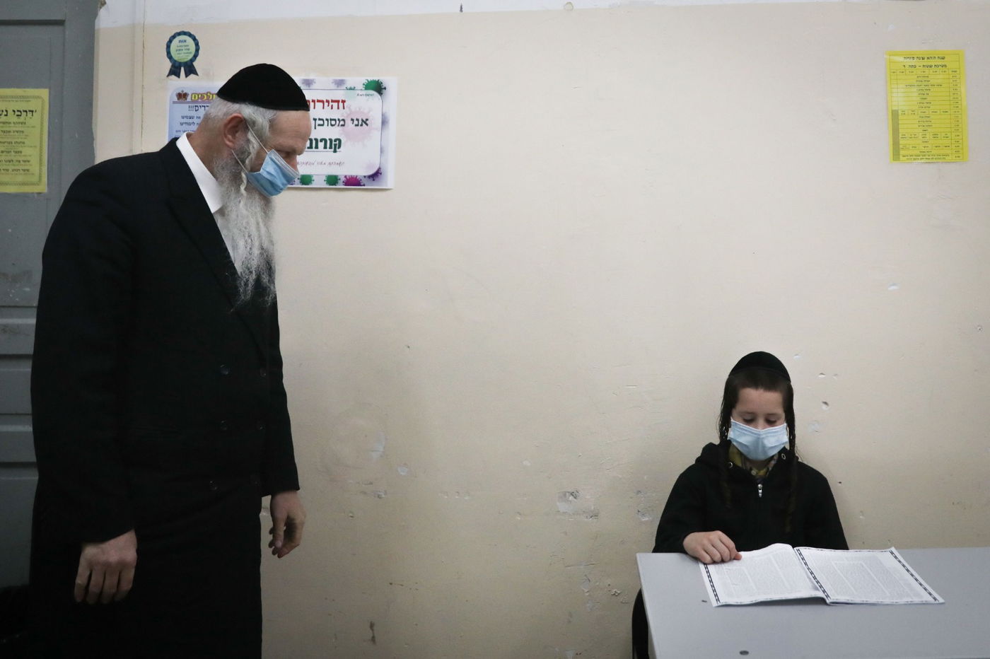 כך נראה חיידר בימי קורונה • גלריה מיוחדת