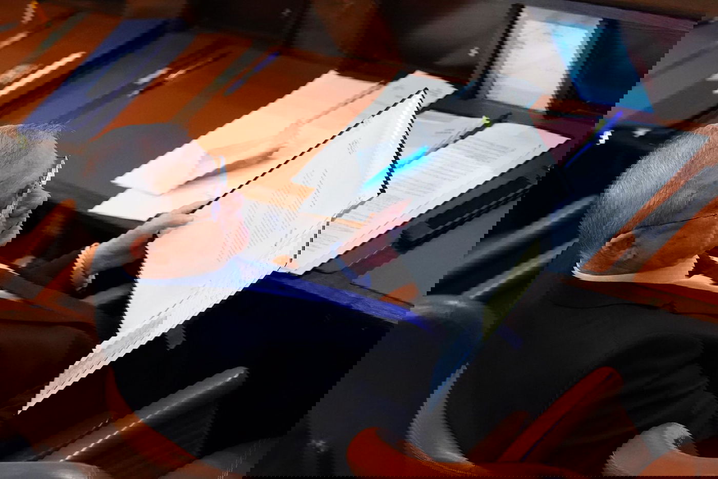 בני גנץ במליאה