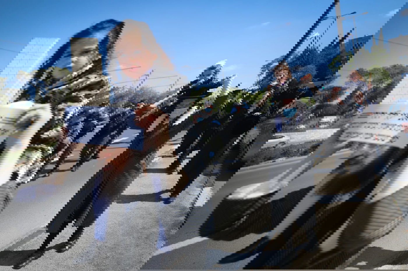 ילדים והוריהם הפגינו: "רוצים לעלות למירון"