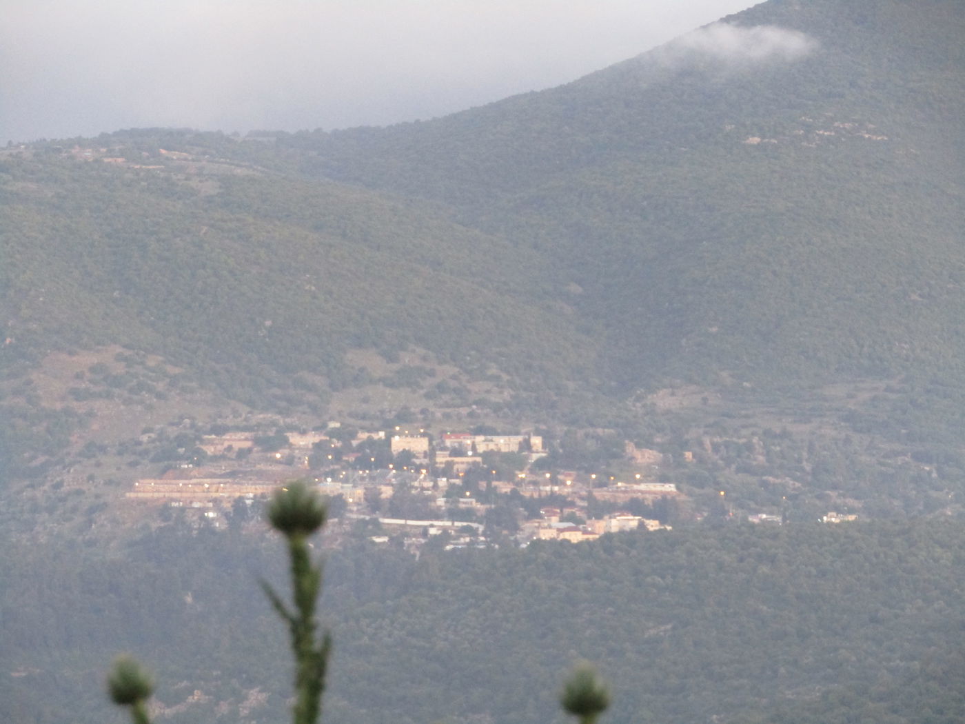 כך נראה הבוקר הר מירון - מהעיר צפת • צפו